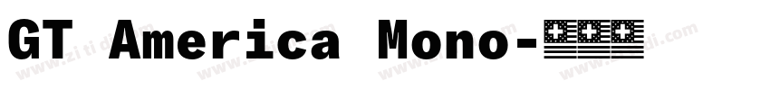 GT America Mono字体转换 GT America Mono字体转换